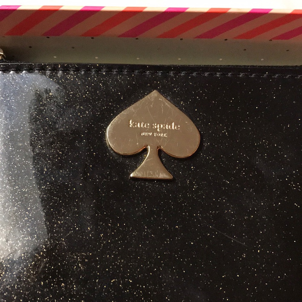 Kate Spade Glitter Bug flat pouch - Picture 2 of 5